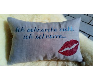 Stickserie ITH - Kissen "Ich schnarche nicht" 3 Motive, 12 Varianten